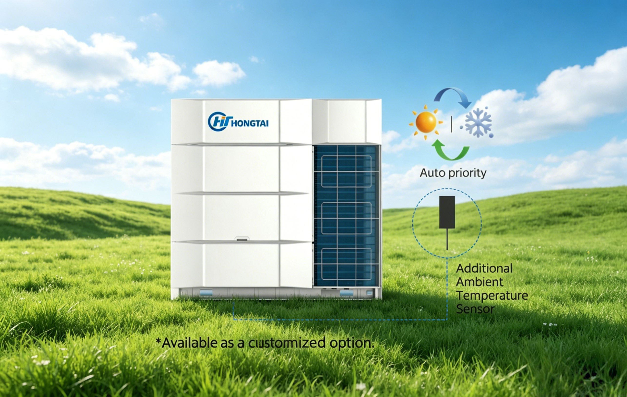 V8 Pro VRF Outdoor Unit Duty Cycling Technology for Energy Savings Commercial HVAC 8-108HP