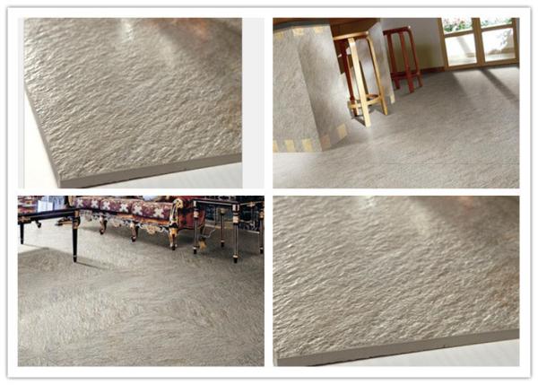 Glazed Polished Porcelain Bathroom Tile Accurate Dimensions Easy Maintain