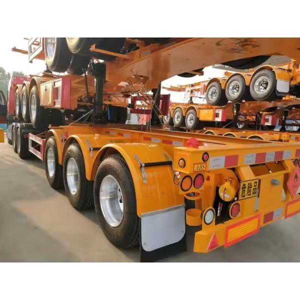 Special Pulling 20 Or 40 Feet Heavy Load Capacity International Containers For Ports Skeleton Semi Trailer