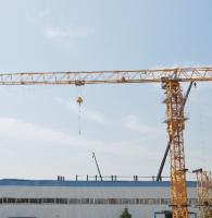 Luffing Construção Edifício Torre Guindaste Industrial