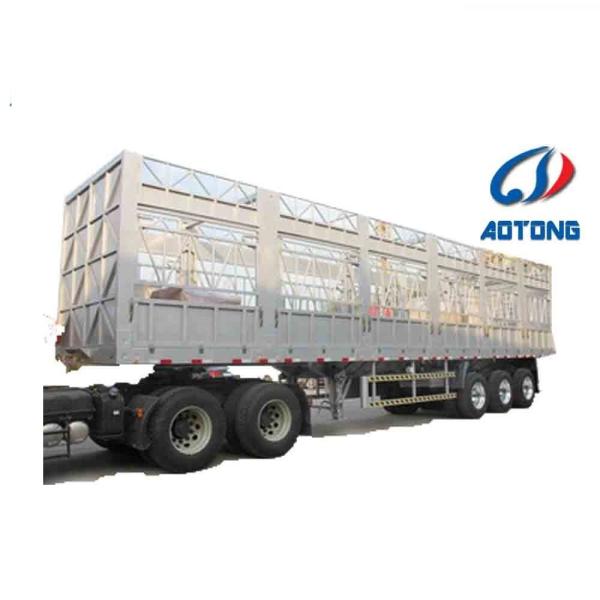 Steel 3 Axle Stake Animal Livestock Transport Cargo Fence Truck Trailers 60-80 Tons