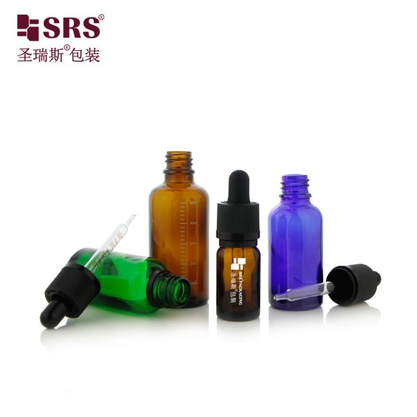 Hot Selling Glass Dropper Bottle for Skincare Essential Oil with Press Screw Tamper Evident