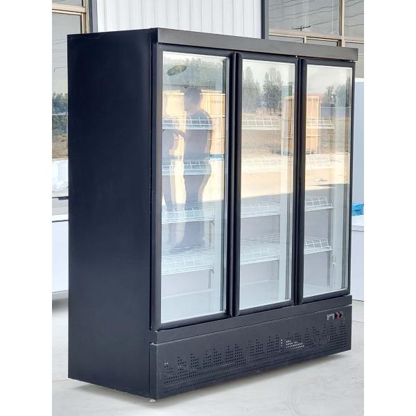 Supermarket Glass Door Upright Fridge 4 Doors 110V To 240V