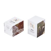 Boîte de papier texturé écologique à imprimerie raffinée et à stratification à l'huile