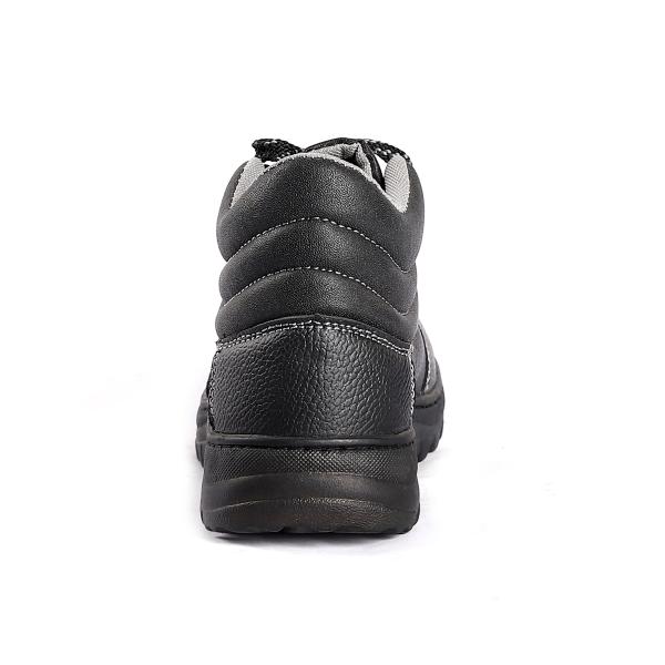 Anti Smash Slip Resistant Middle Cut Safety Shoes Leather Material Additional Features