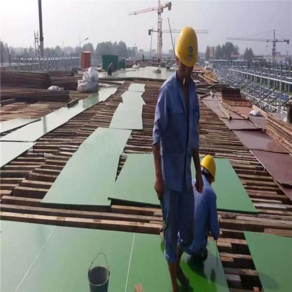 WBP Green Plastic Film Faced Plywood For Concrete Formwork Construction