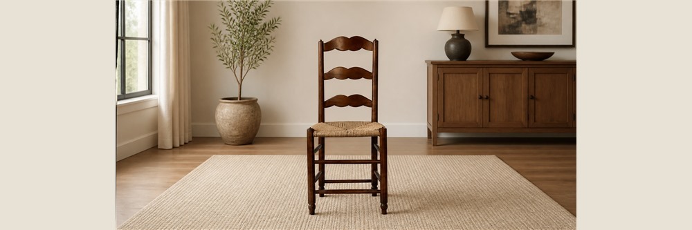 Rush Seat Traditional Ladder Back Chair  CYC-062