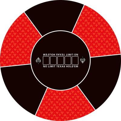 CPM-006 Minglu Eco-Friendly Non Toxic Rubber Round Casino Table Mat