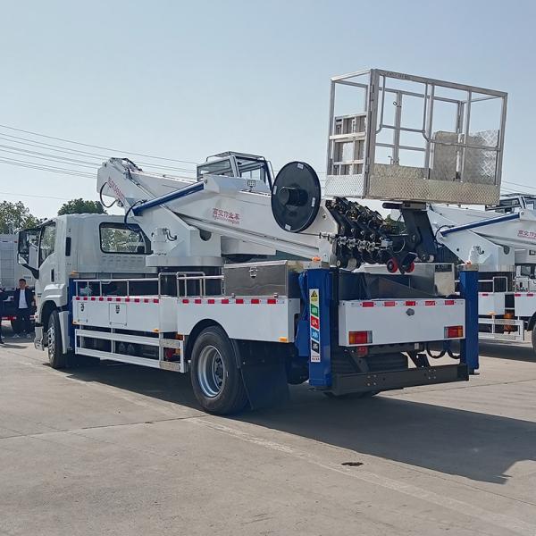 Factory Price New Diesel Desert-Optimized Isuzu AWP | Dust-Proof 45m Lift for Middle Eastern Solar Farms