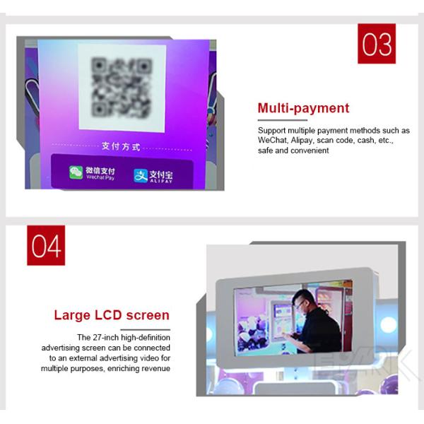 Large-Scale Commercial Coin-Operated Double Gashapon Machine With Advertising Screen