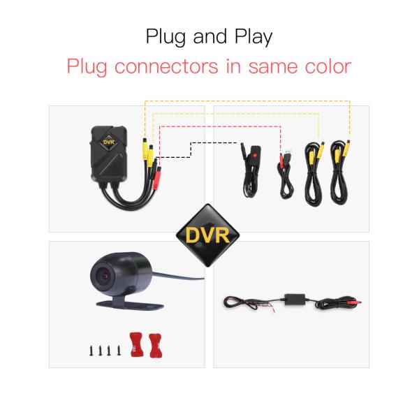 120 Degree 2CH Motorcycle DVR System Support 256GB Storage 1080P