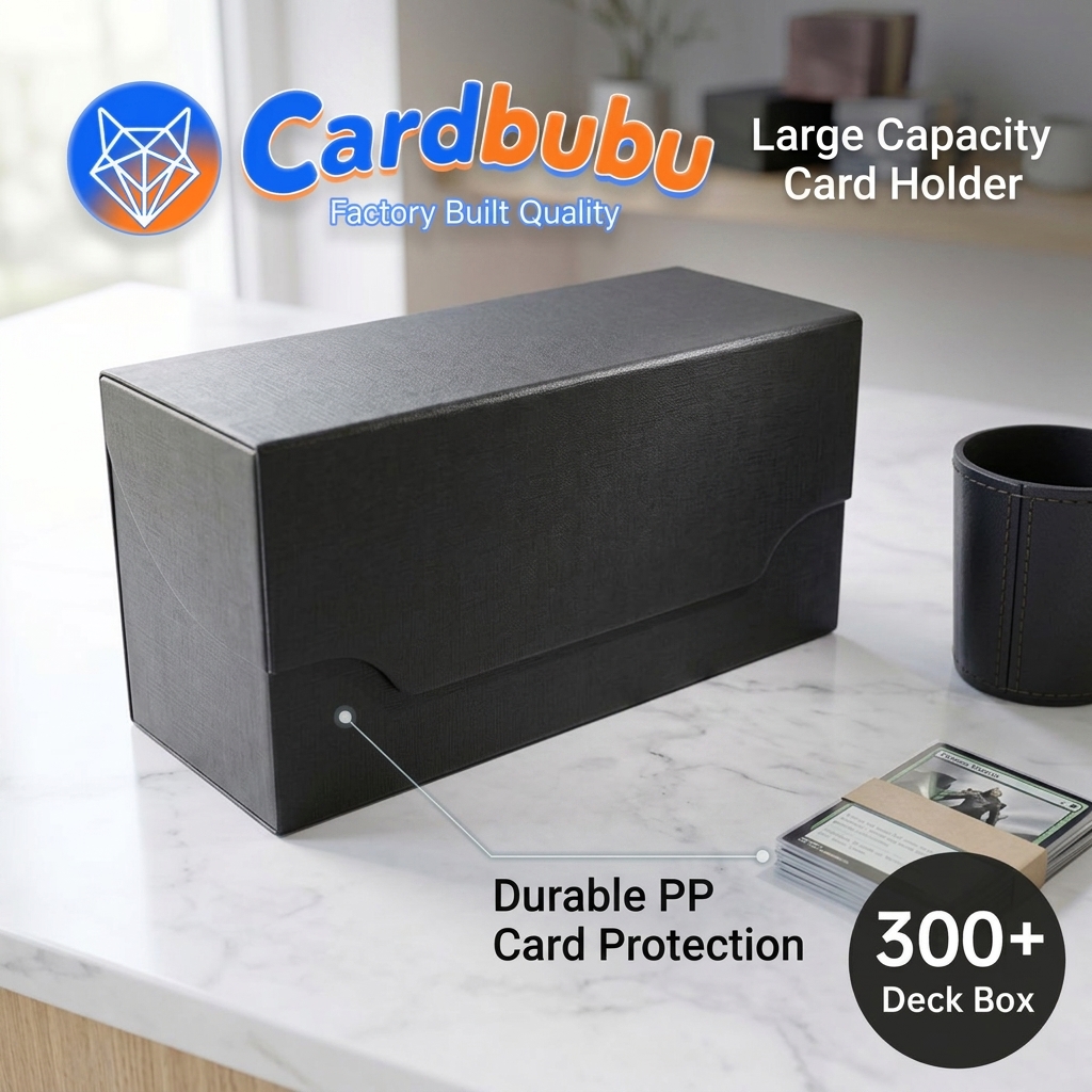 Personalized Secure Plastic Deck Box Secure Blue Trading Card Hard Case