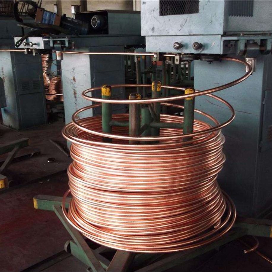 Поверхность мельницы C12000 EN 12735 трубы меди нежности маслянного охладителя красная латунная 15mm