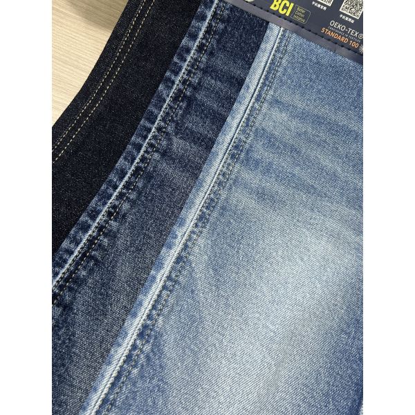 12.1oz Micro Stretch Denim Fabric High Cotton Denim 62-63 For Heavy Duty Jeans And Sturdy Workwear
