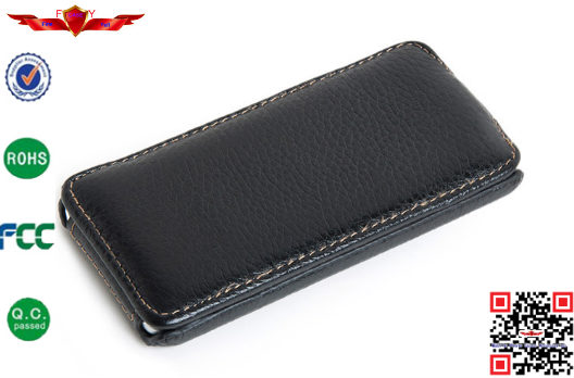 100% Perfect Fit Genuine Leather Flip Cover Case For Ipod Touch 5 High Quality Durable