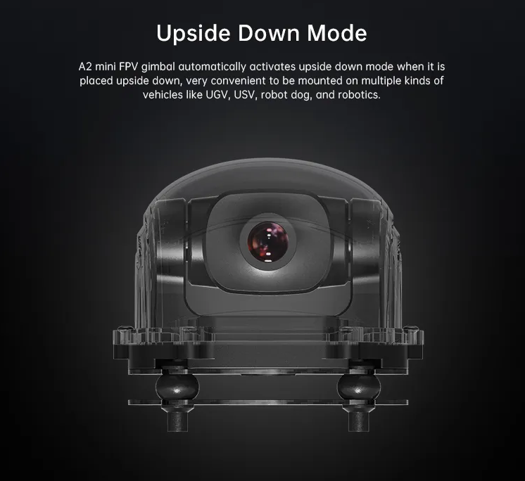SIYI A2 Mini Camera Super Wide Angle FPV Gimbal 1080 Starlight Night Vision Industrial Grade Three Guard Inverted Mode Camera