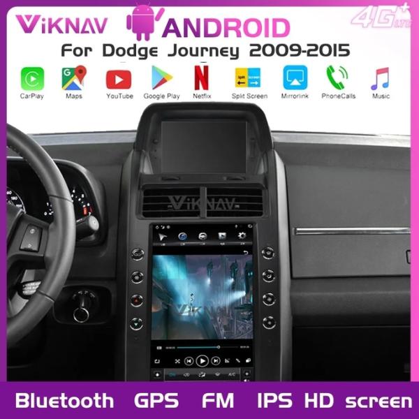 13.6 Inch Android Auto Car radio For 2009-2015 DODGE JCUV GPS Navigation Multimedia Player Wireless Carplay BT 4G