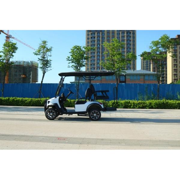 New 2+2 Seater Electric Golf Cart With Top Speed ​​Of 40mph And 12 Inch Road Tires Steel Body Mph Showed