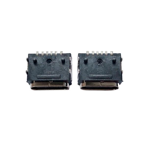 6P Female SMT IPX7 Usb C Type Connector As Waterproof Electrical Connector