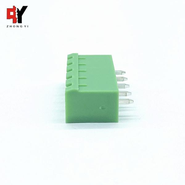 5 блок Screwless тангажа Pin 5,0 5.08mm мужской вставляемый терминальный