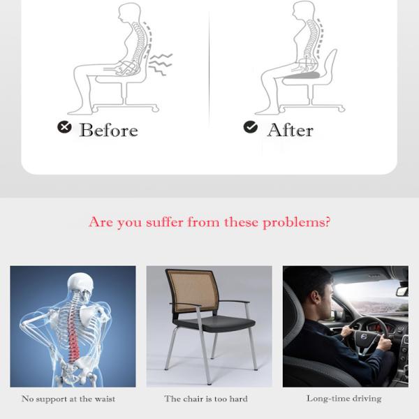 U-Shape Memory Foam Car Seat Cushion for Orthopedic Support Promotion Discount