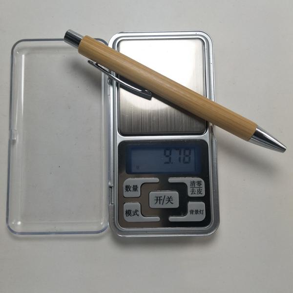 Plastico LOGO personalizado Bolígrafo de bambú reciclado Bolígrafo de madera Ancho de escritura 0,5 mm