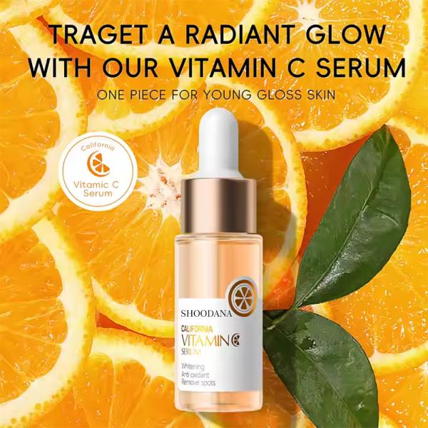 Sérum de soin du visage en promotion, beauté, sérum éclaircissant à la vitamine C pour le visage, avec vitamine E et acide hyaluronique