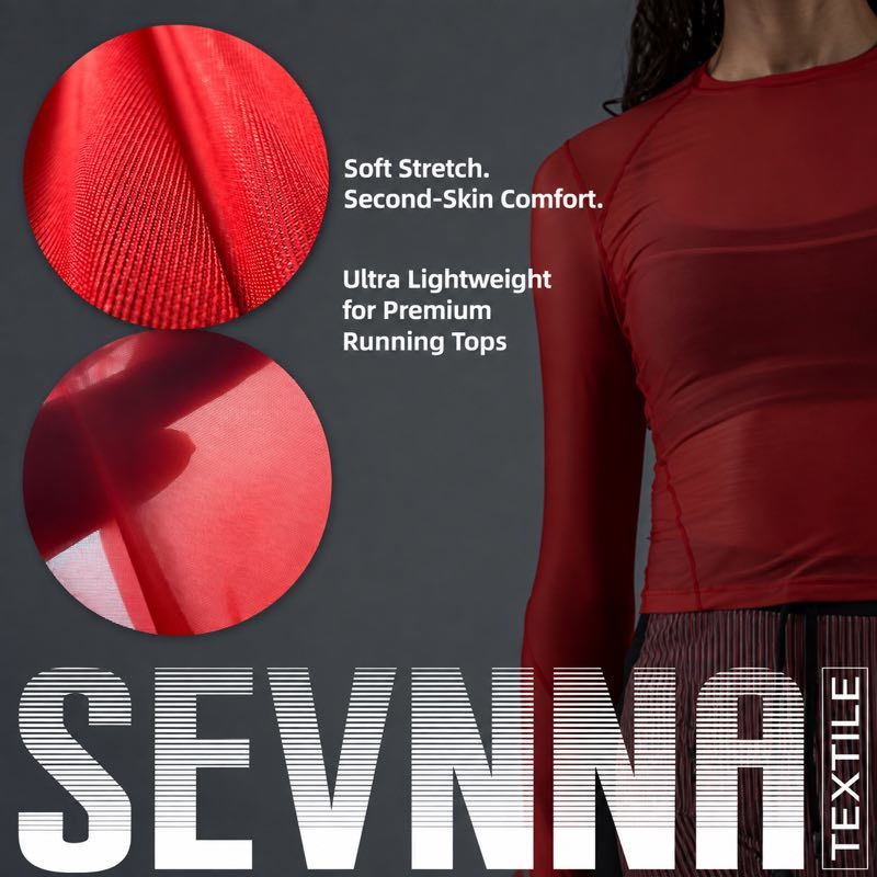 75GSM UPF 30+ Ultra Lightweight PA LYCRA SPORT Stretch Fabric for Running Tops SP7915