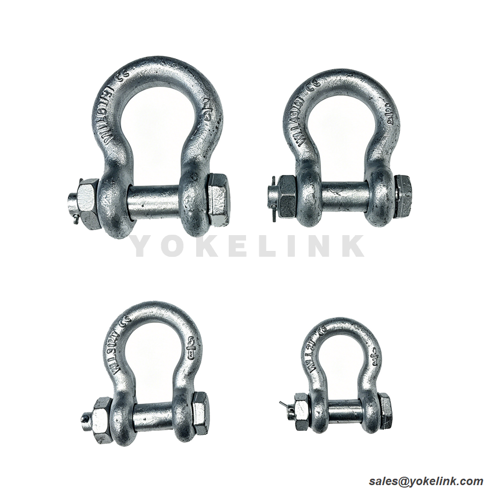 Utility Transmission Line Anchor Shackle | Forged Carbon Steel | ASME B30.26 Anchor Shackle