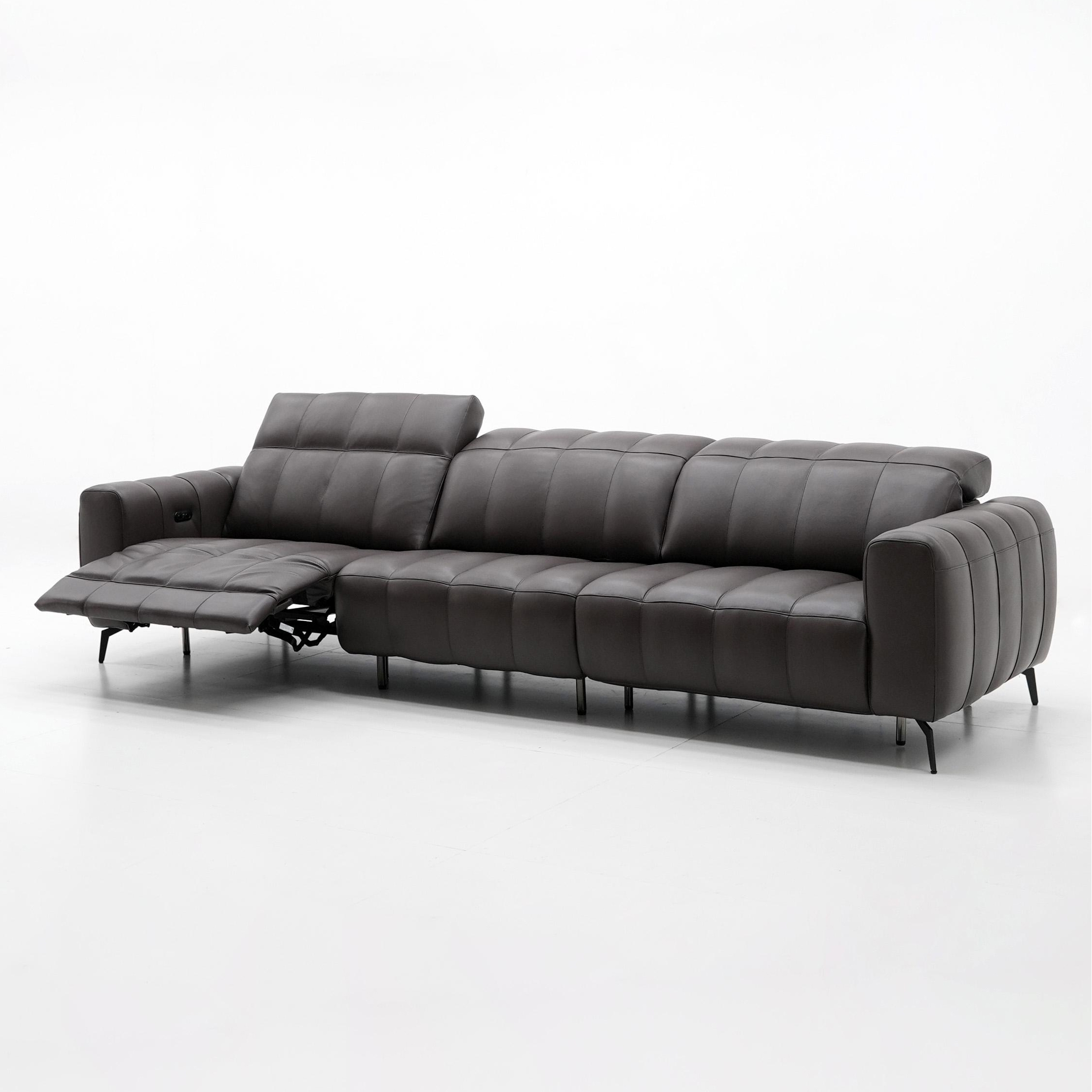 OEM Support Modern Recliner Sofa With Headrest And Footrest Separately Control