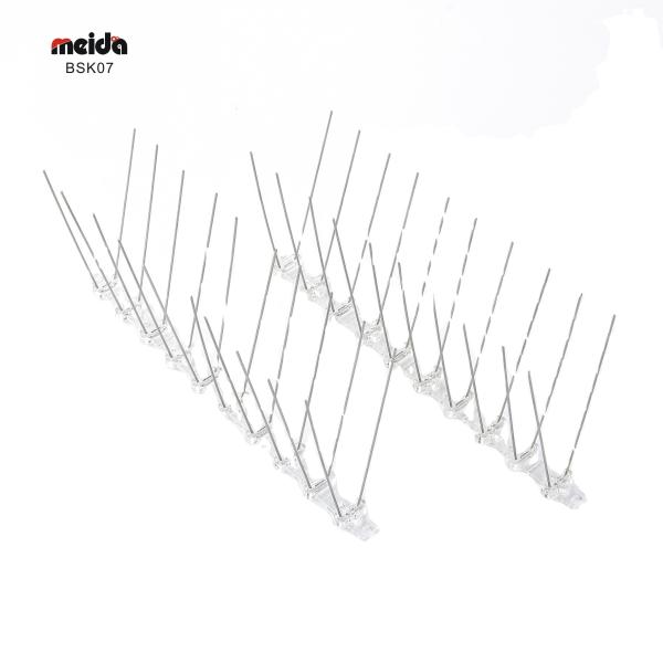 Effective Outdoor Stainless Steel Anti Pigeon Bird Spikes Deterrent Device for Roofs