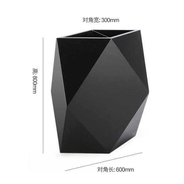 3.0mm Fashionable Polygon Brushed Stainless Steel Planters Home Indoor Decoration