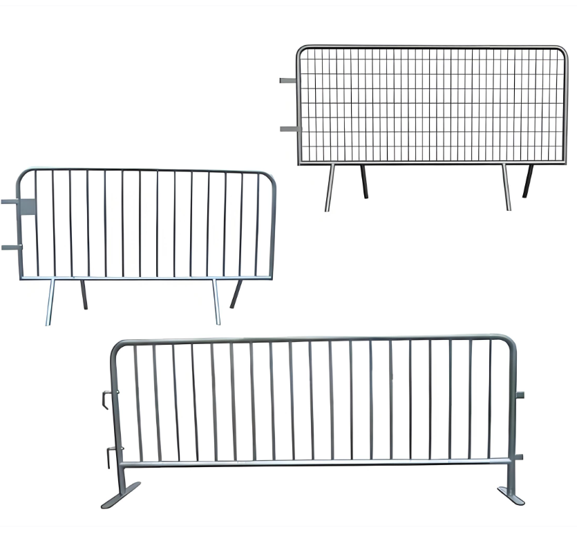 Heavy Duty Crowd Control Barrier Galvanized Steel Safety Barricade Fence 1.1m Height 2m Length