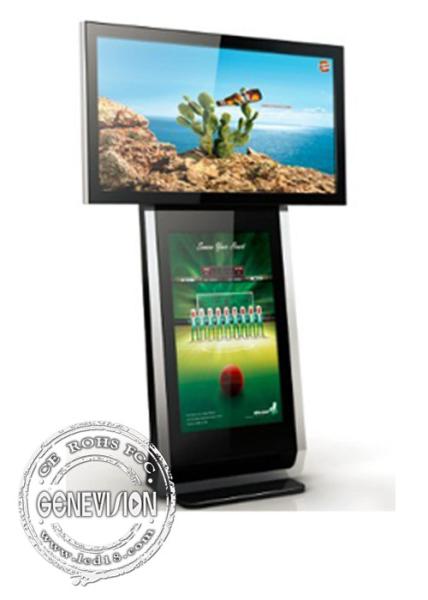 Exhibición digital de la señalización del quiosco multifuncional horizontal o vertical del monitor que hace publicidad de 500cd/del ² de M