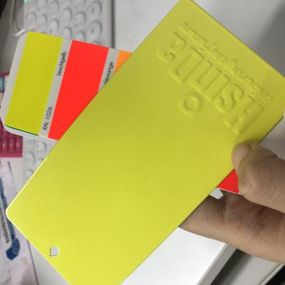 Light Glossy Surface Epoxy Polyester Powder Paint Fluorescent Neon Effect