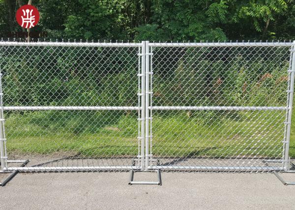 Hot Dipped Galvanized Chain Link Temporary Fence For Sports Ground