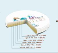 Pro système multicouche du DAO FAO de bloc de zircone de Yucera 3D pour la couronne antérieure