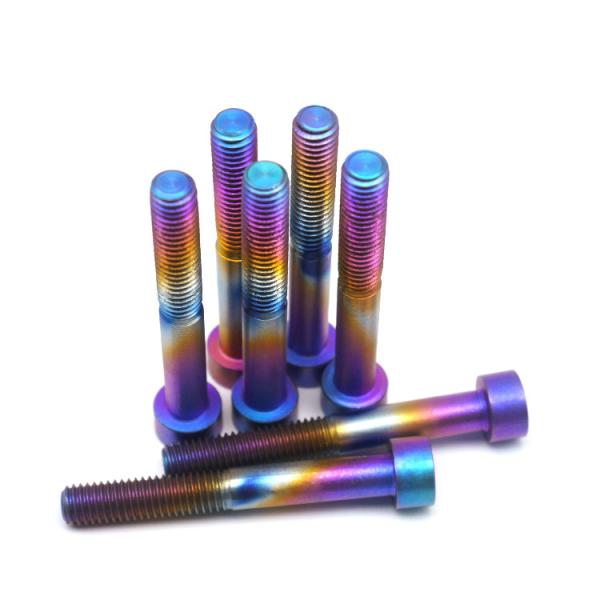 Anodized Colored Rainbow Titanium Motorcycle Parts Gr5 Titanium Screws M6 M3 M4 M5