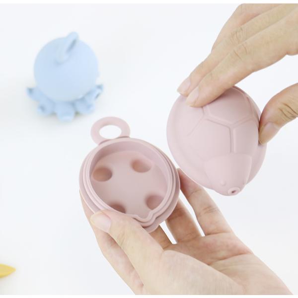 Jouets de bain flottants en silicone pour enfants, sans BPA, qualité alimentaire