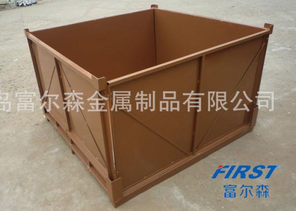 Foldable Galvanized 2.0mm Thickness 48KG Metal Pallet Cages