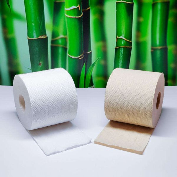 Excellent Quality Natural Cream Beige 3 Ply Big Roll Hotel Bath Tissue Paper Toilet