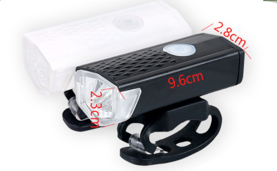 3 Modes LED Bicycle Lights Set for 1.5-4 Hours Endurance and USB Rechargeable Battery