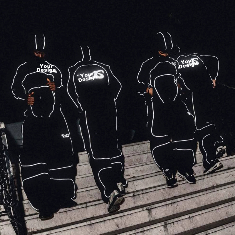 Custom OEM ODM Drawstring‑Trim Hooded Zip‑Up Cardigan, Loose Street Hip‑Hop Team Hoodie for Men & Women