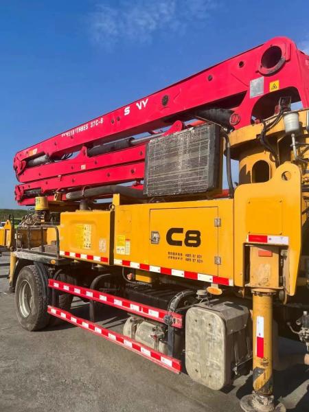 125 mm tuyau de livraison rouge camion de pompage de béton d'occasion avec des performances fiables