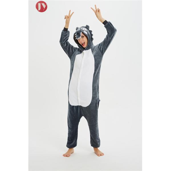 Sleepwear Kigurumi Onesie Timber Wolf Animal Pajamas With Carrying Pocket