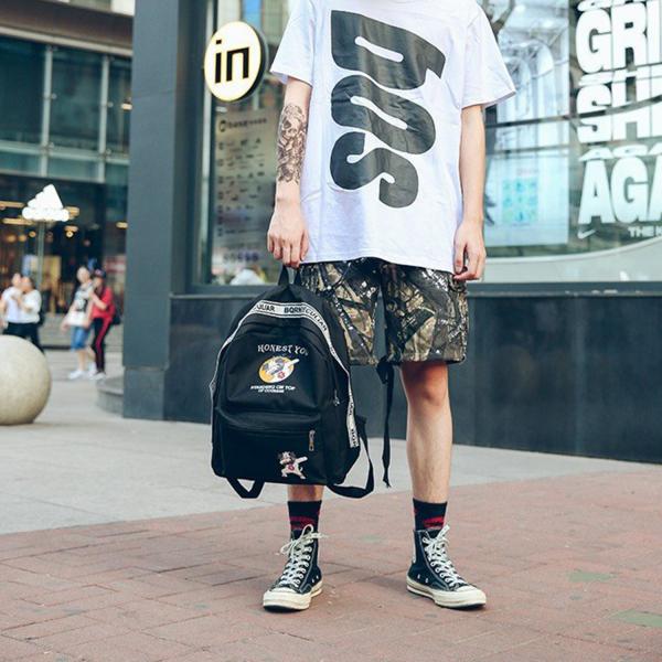 New women's backpack casual all-purpose nylon backpack large capacity college wind student bag