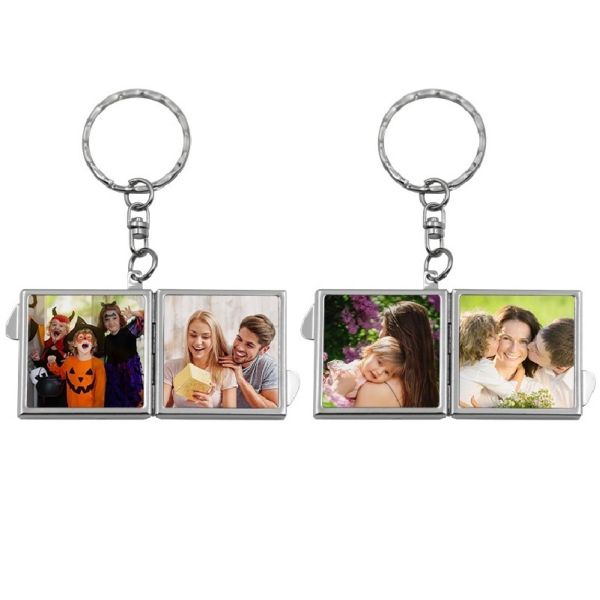 Blank Sublimation Keychain Mirror Photo Pocket Compact Mirror