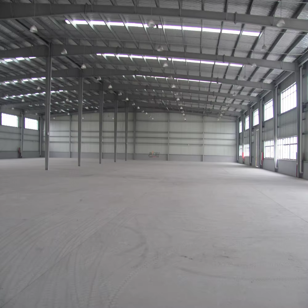 Modern Prefabricated Steel Structure Building Metal Garages Warehouses Industrial Sheds