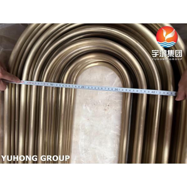 ASME SB111 C44300 U-Bend Copper Alloy Tube For Heat Exchanger