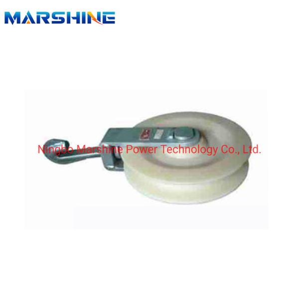 Clip In Aluminum Block Tackle Pulley For Tightening Up Conductor